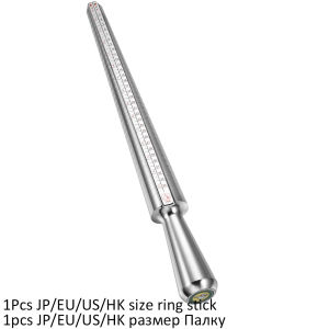 Professional Ring Enlarger Stick Mandrel Handle Hammers Ring Sizer Finger Measuring Stick For DIY Jewelry Making Measuring Tools