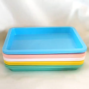 3pcs Activity Tray for Kids Painting Beads Durable Multicolor Plastic Organizer
