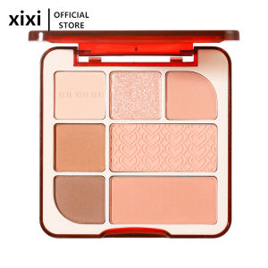 Xixi Punk Luo Red 7 Color Eyeshadow Low Saturation Silky Matte Smudge Proof Student New