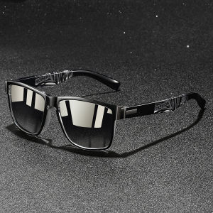 แฟชั่นสแควร์ UV400 แว่นตากันแดดผู้ชายผู้หญิงขับรถตกปลาที่มีสีสันอินเทรนด์น้ำหนักเบากลางแจ้งแว่นตา