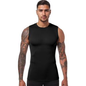 Men‘s Slim Fit Muscle Tank Top - Quick Dry Breathable Running Vest for Gym Workout Solid Color Daily Wear Training Tops