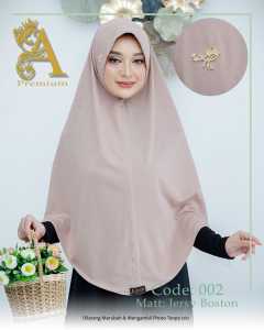 Alya 002 jilbab instan Syiria non pet harian daily jumbo xl premium