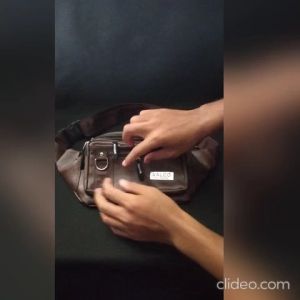 Tas Selempang Pria Polo Amstar Ruang 7 Kulit Kalep Sesuai gambar Tas pinggang Pria Kulit