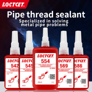LOCTCET 545 Pipe Thread Sealant 542/554/569/586 - Universal Heavy-Duty Liquid Threadlocker | Hydraulic & Pneumatic Fitting Sealant | Leak-Proof & Anti-Loosening Adhesive