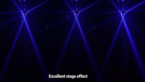 Flowwave 3-Head 12 Led Moving Head Disco Light 150w Stage Light Beam Laser RGBW Strobe DMX512 For Party/Bar/Wedding