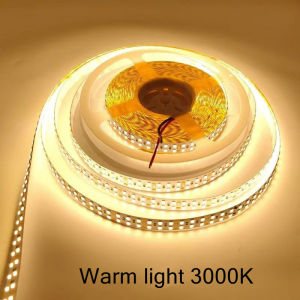 AC220V/DC24V Double Row SMD2835 LED Strip 240LEDs/M 10mm/11mm Cuttable Flexible Warm Neutral White for DIY Home Decor Lighting