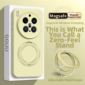 GGUU | Magsafe Magnetic Charging Compatible Phone Case Liquid Silicone With Stand