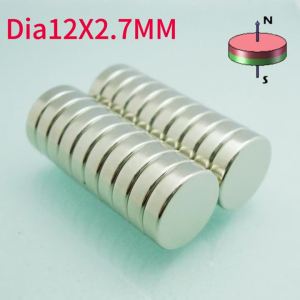 202420Pcs Dia12x2.7mm Quality Round Neodymium N52 Magnets Super Strong Magnet Powerful Small imanes Permanent Magnetic Disc imanes