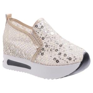 DIANCHA | Casual Platform Women Shoes Breathable Glitter Easy-to-wear