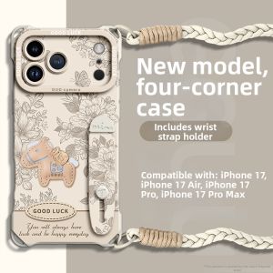GGUU | Hand-painted Protective Case Air Sling Wrist Strap Stand with Lanyard Silicone