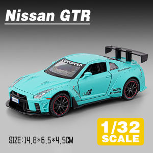 LEO 1:32 Nissan GTR R35 Diecast Model Car Alloy Cars Toys Collection Gift For Kids Boy Girl