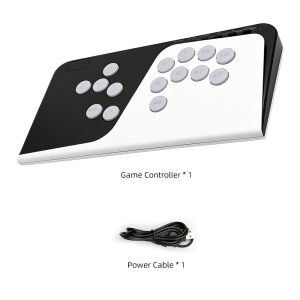 Y03 Arcade Fighting Controller with D-pad/Joystick Switch Mode – Mechanical Low-Profile Switches 26mm Large Buttons for PC/PS4