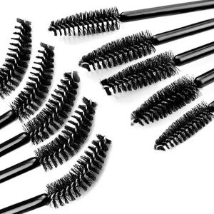 5.8 Yuan 10 Pieces Set Spiral Eyebrow Brush Straight Bent Head Mascara Brush Eyelash Comb Makeup Tools Eyebrow Sweeper