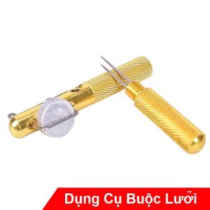 Dụng Cụ Buộc Lưỡi Câu Cá Lưỡi Câu Đài Kim Loại Màu Vàng Đồng