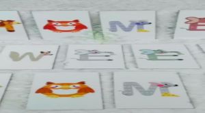 Hiasan Dinding Dekorasi Kamar Huruf Hewan Animal Anak Kids Wall Decor Aesthetic - HOME