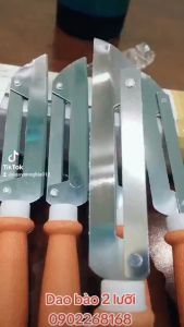 Dao inox 2 lưỡi A121 bào gọt thái lát củ quả trái cây tay cầm bằng nhựa chống trượt siêu sắc bén