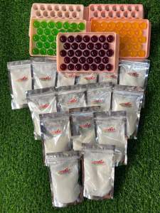 ผงเยลลี่สำเร็จรูป 1 ชุด ทำได้ 132 ลูก ไม่รวมถาดไม่มีน้ำผล