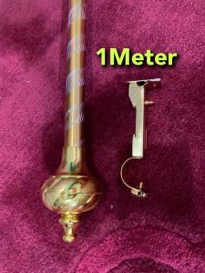 Batang Ring Gorden Panjang 50cm 75cm 100cm set penyangga dan mahkota Komplit