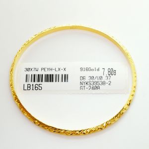 Gelang Tangan Classic Design Indian 7.80G Emas 916 Yon Hing