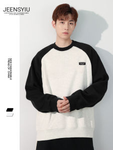 JEENSYIU | Áo Hoodie Nam Phong Cách Màu Block cho Mùa Thu