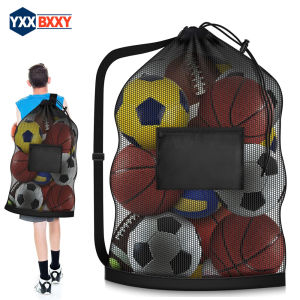 1PCS Heavy Duty Mesh Ball BagBasketball Bag for BallsBall Bags Mesh for Soccer/Volleyball/Football