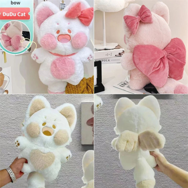 30-50CM Dudu Cat Doll Plush Toy Kawaii Fox Stuffed Plushie Soft Kitten  Wings Cotton Sofa Cushion Pillow Kids Baby Girls Lovely Gift