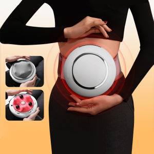 Jinkairui Wireless Abdominal Massager menghiasi pemanasan dan terapi cahaya merah Belly Massager