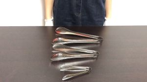 Penjepit Makanan Lubang /capitan Roti /Jepitan Bolong Stainless Steel
