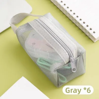 Portable Transparent Mesh and Nylon Storage Bag