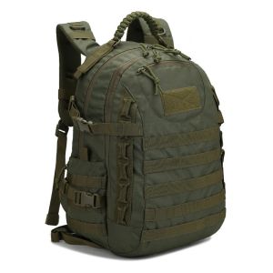 35 litre mens outdoor backpack Waterproof camo camping hiking backpack Large wearable sports bag