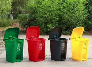 OzPro ถังขยะเท้าเหยียบขนาด 50L/70L ถังขยะพลาสติก ที่แยกขยะ ถังบรรจุขยะ ถังแยกประเภทขย ถังขยะใหญ่ ถังขยะพลาสติก ทนทาน สวยงาม