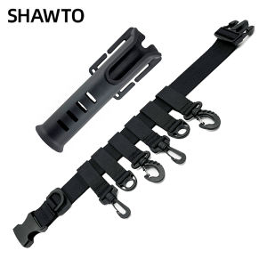 Shawto Multifunction Waist Wading Belts Fishing Rod Holder Inserting Device for Spinning Casting Fly Fishing - Wader Support