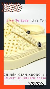 Dép tổ ong bít mũi siêu nhẹ đế cao 4cm DUWA - Hàng chính hãng - LN356