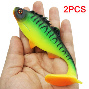 2 Pcs Fishing Lures Soft 11.5cm/4.53in Artificial Bait Lure Fishing Kit Gear Artificial Bait For Freshwater And Saltwater