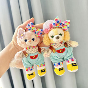 [Clothes only] Belle keychain pendant baby doll clothes Lulu bag hanging substitute color triangular brown polka dot strap set cute