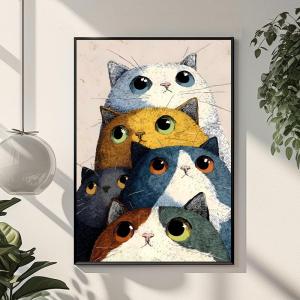 A Mountain of Cats Poster Holiday Gifts Decoration Designed For Home Restaurant Office Space Wall Art