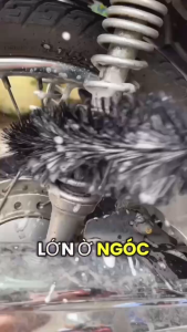 COMBO 2 CỌ LAZANG 35CM Cọ Rửa Mâm Lazang Rửa Khoang Máy Rửa Chi Tiết Ngóc Ngách Cọ Rửa Xe máy Xe Ô tô