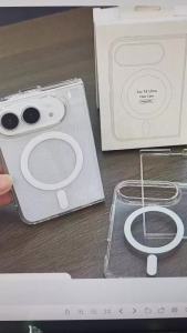 Clear Magnetic Case For Iphone Duo 5G Wireless Charging Hard PC Shockproof Cover Iphone 18 Duo For Magsafe Case With box