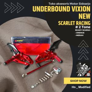 FOOTSTEP UNDERBOUND CNC SCARLET RACING YAMAHA VIXION NEW