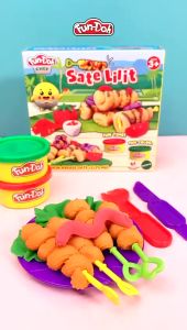 Fundoh Sate Lilit 28209 Mainan Edukasi Lilin Plastisin Aman Untuk Anak 5 Tahun Cetakan Plastisin Clay Toys