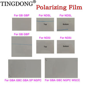 1-10pcs Polarizer Film Sheet For NDS NDSI NDSL GB GBC GBA WSCC NGPC Polarizer Filter Backlit Screen For GBA SP Highlight
