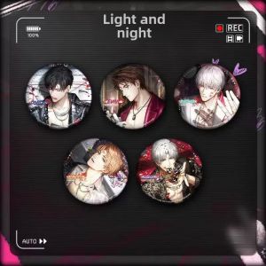 Light and Night Love Passionate Series Peripheral Badge Buckle Bag Charm Bar Qi Si Li Charlie Su Xiao Yi