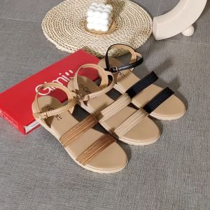 Gevale: New Style Fashion Korean Rubber Flats Sandals for Women Size 35 & 40