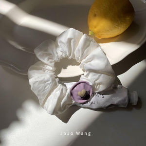 Dây Buộc Tóc Phong Cách Tươi Mới Màu Xanh Vàng Cao Cấp Cho Phụ Nữ Dây Buộc Tóc Phụ Kiện Tóc Dây Buộc Tóc Dây Buộc Tóc