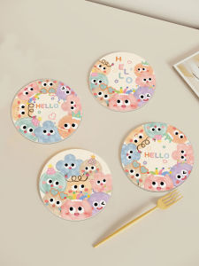 Absorbent Heat-Resistant Round Cup Coaster