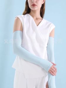 ปลอกแขนกันแดด กิจกรรมกลางแจ้ง รถจักรยานยนต์ UV น้ำแข็งปลอกแขนผ้าไหม ถุงมือบางฤดูร้อน วิ่ง ตกปลา (7 สีสำหรับทั้งชายและหญิง)