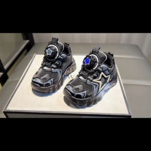 SENMA Black Shoes For Kids Boys Rubber Shoes Biker Buckle Sneakers Korean Baby Sapatos 1 To 5 Years Old