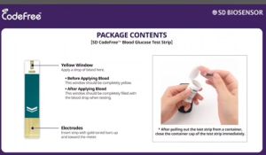 แผ่นตรวจน้ําตาล Sd CodeFree พร้อมเข็มสําเร็จ 25 ชุด จากเกาหลีใต้