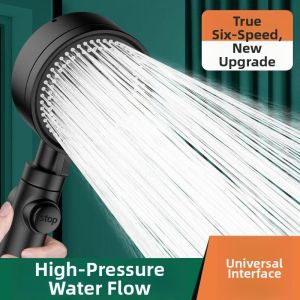 Upgraded High-Pressure Shower Head Six Settings