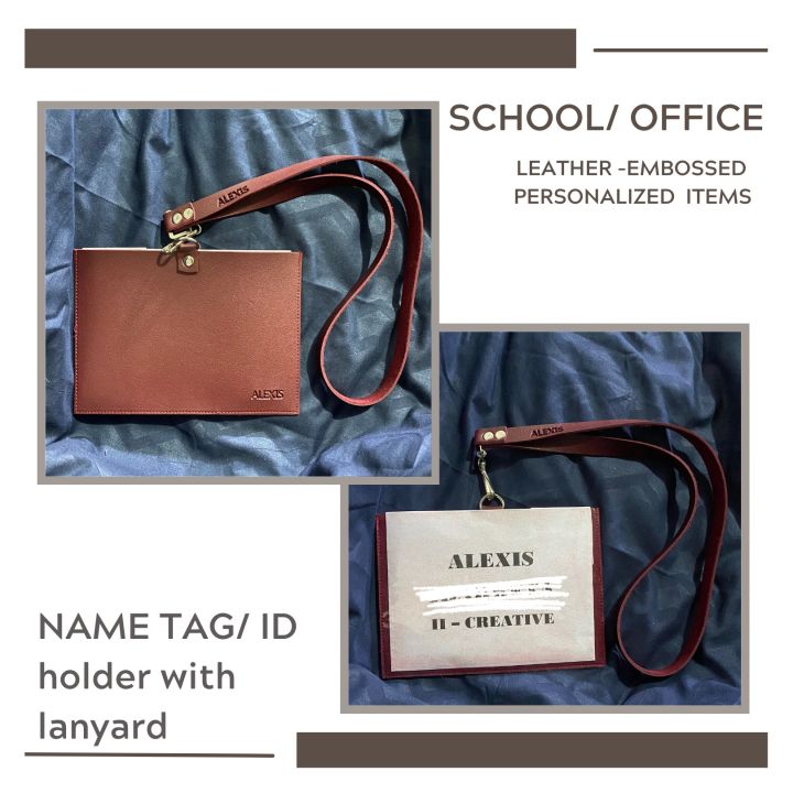 Personalized nametag card case with Lanyard | Lazada PH